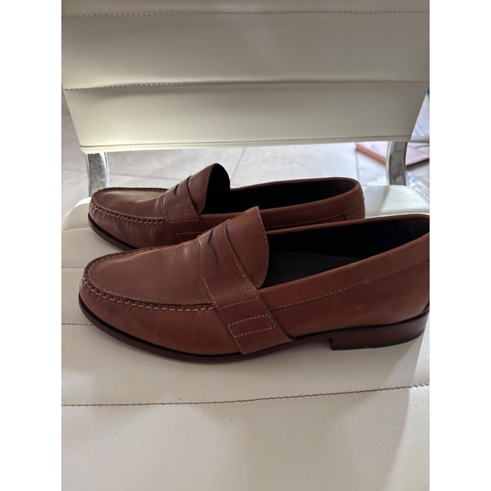 Cole Haan Mens Pinch Penny Loafer British Tan Leather Nike Air C09701 11.5 M